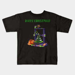 3D Printer #4 Christmas Edition Kids T-Shirt